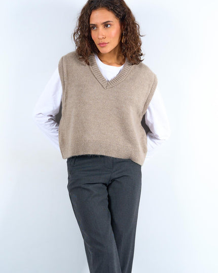 V Neck Knit Sweater