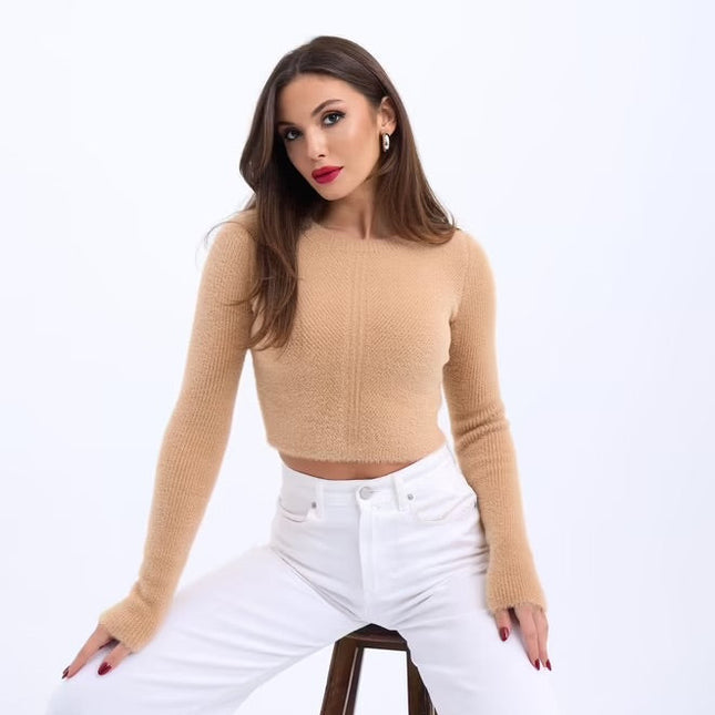 Knitted Crop Sweater