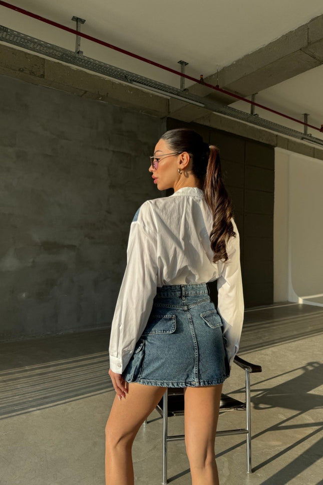 Denim Boho Skirt