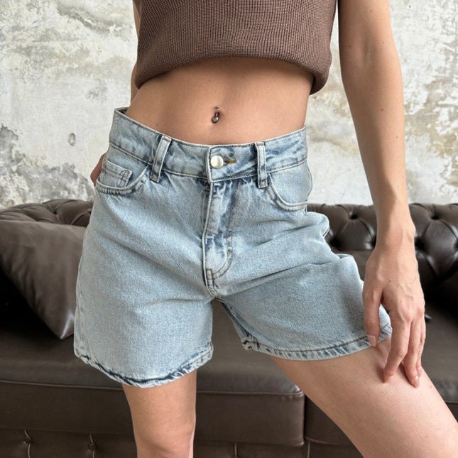 Denim Short Light Blue