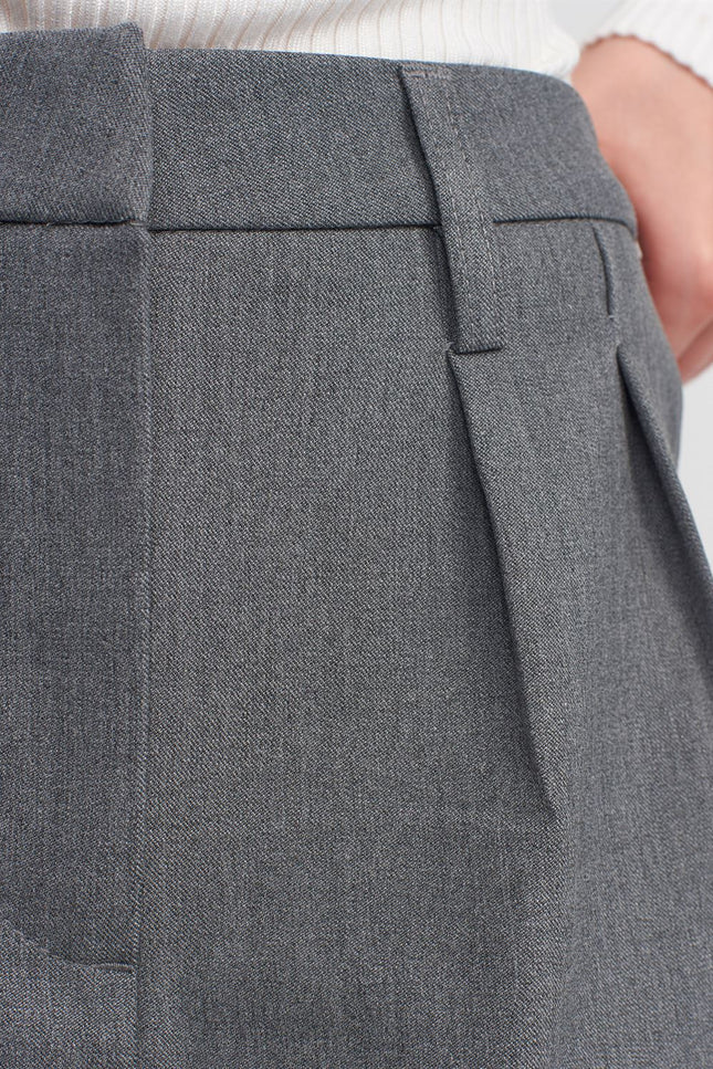 Dilvin Grey Mini Skirt
