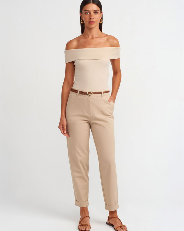 Chino Belted Trousers
