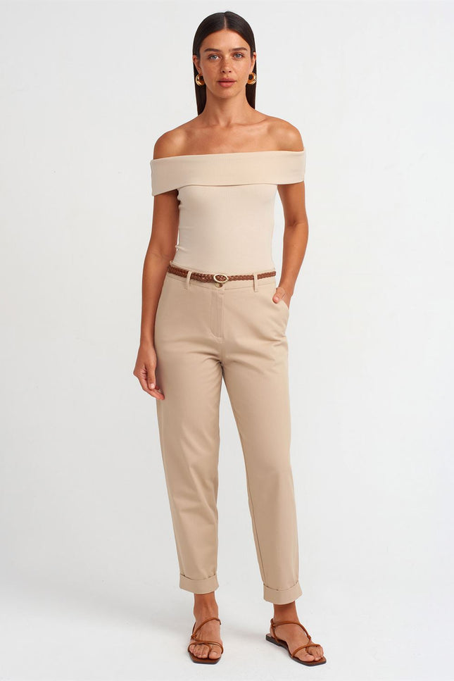 Chino Belted Trousers