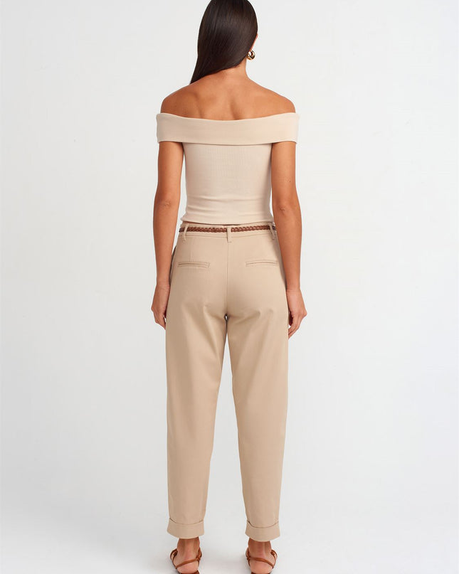 Chino Belted Trousers