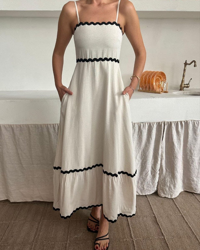 Salsa long Dress With Black design