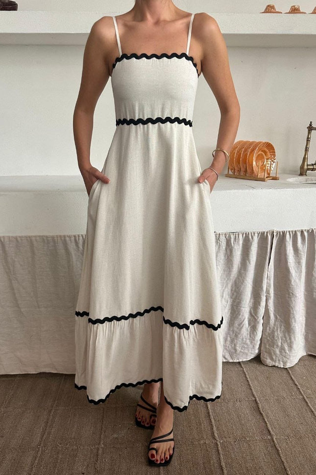 Salsa long Dress With Black design
