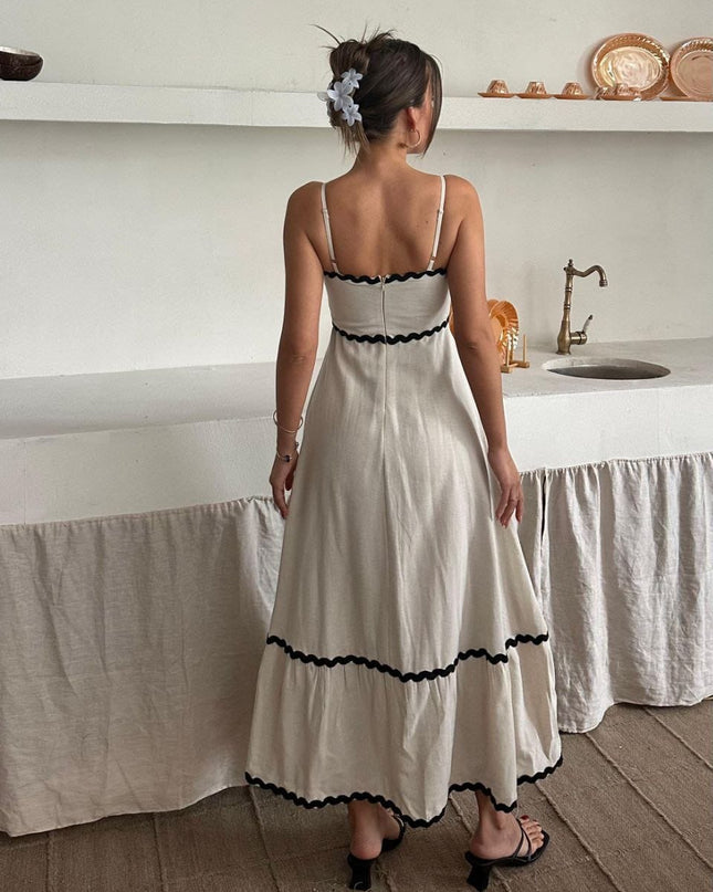 Salsa long Dress With Black design