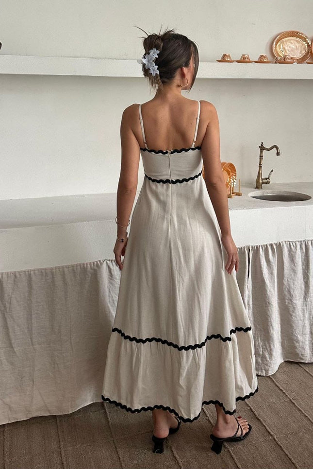 Salsa long Dress With Black design