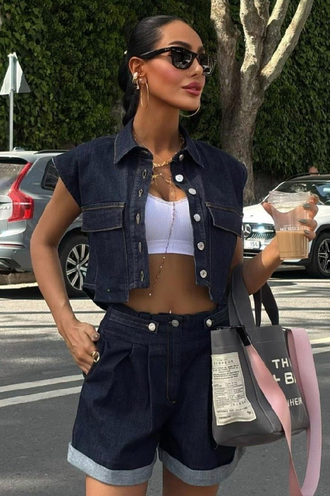 Kelly Denim Set Short & Jacket