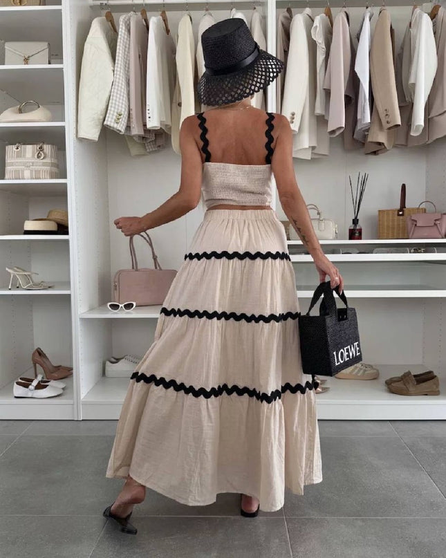 Elena Boho Skirt With Crop