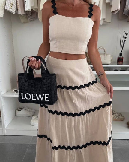 Elena Boho Skirt With Crop