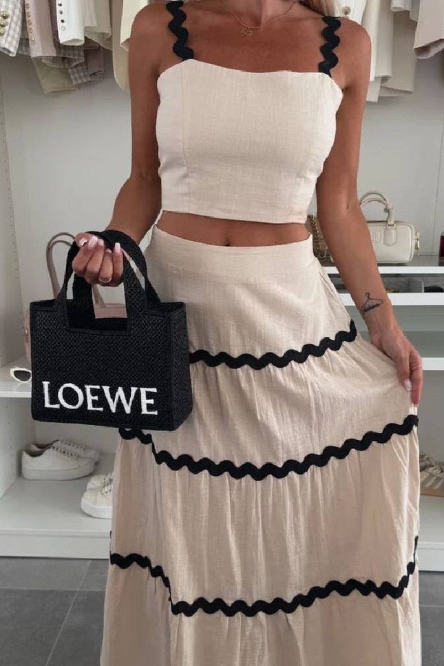 Elena Boho Skirt With Crop