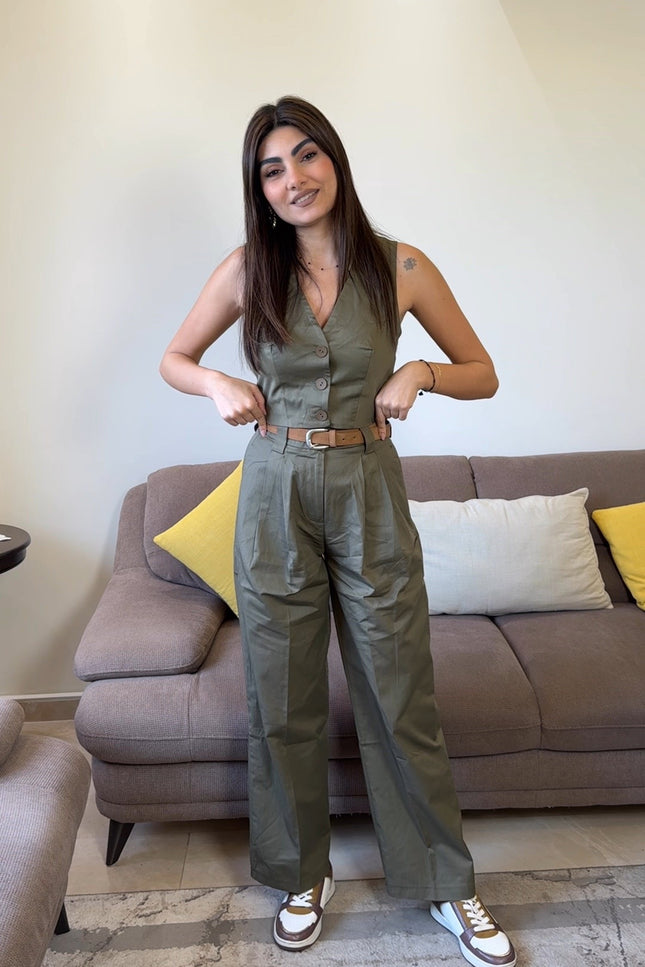 Pantsuit With Belt