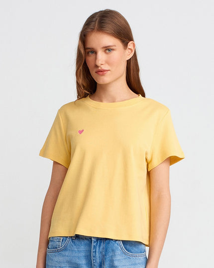 Cotton Round-Neck T-Shirt