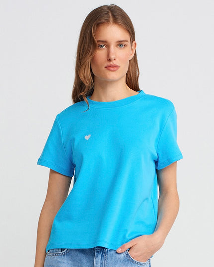Cotton Round-Neck T-Shirt