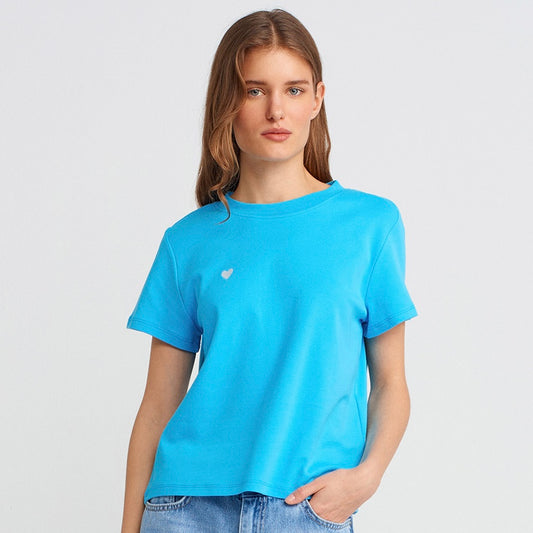 Cotton Round-Neck T-Shirt