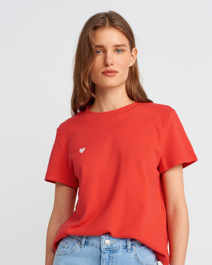 Cotton Round-Neck T-Shirt