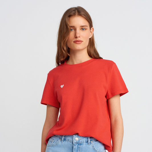 Cotton Round-Neck T-Shirt