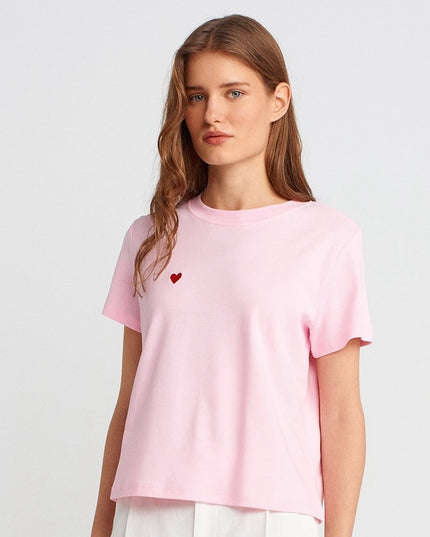 Cotton Round-Neck T-Shirt