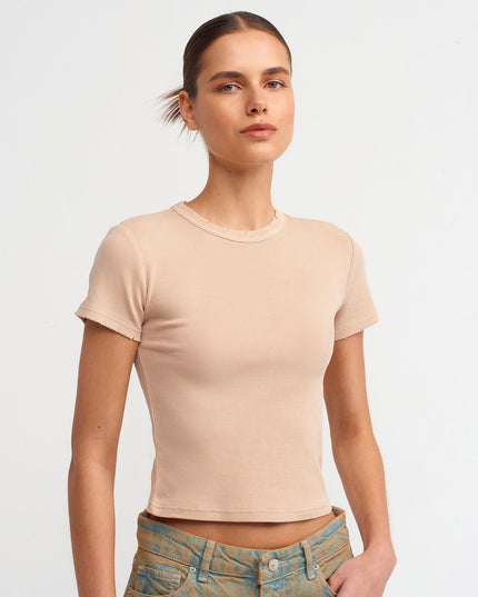 T-Shirt with Wash Effect