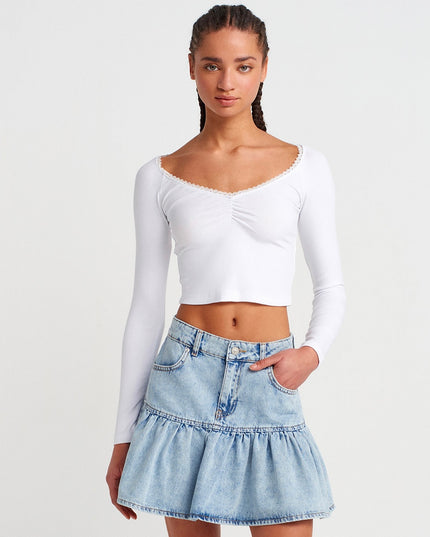 Cotton Long Sleeve Top