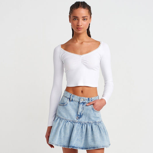 Cotton Long Sleeve Top