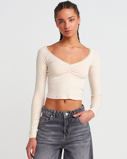 Cotton Long Sleeve Top