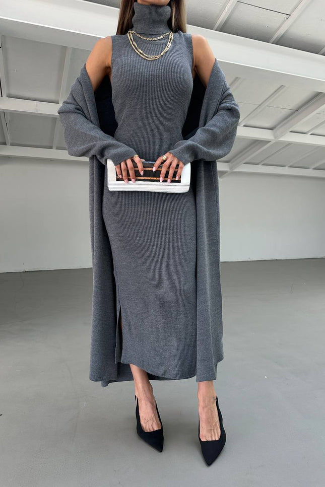 Kael Dress with long cardigan