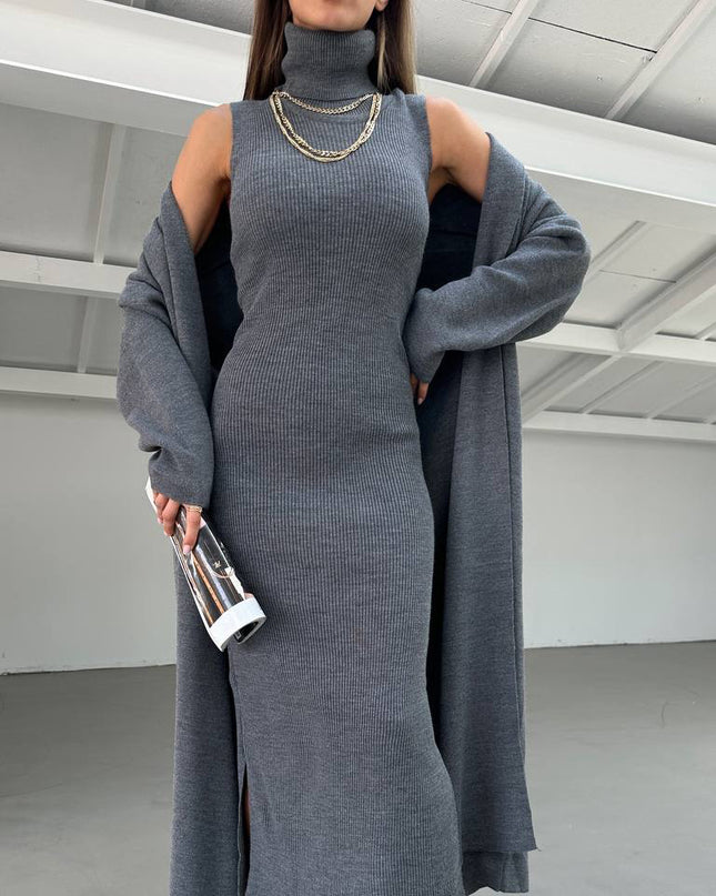 Kael Dress with long cardigan