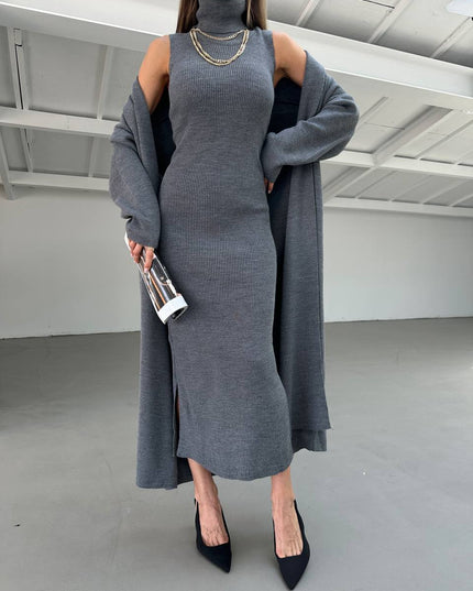 Kael Dress with long cardigan