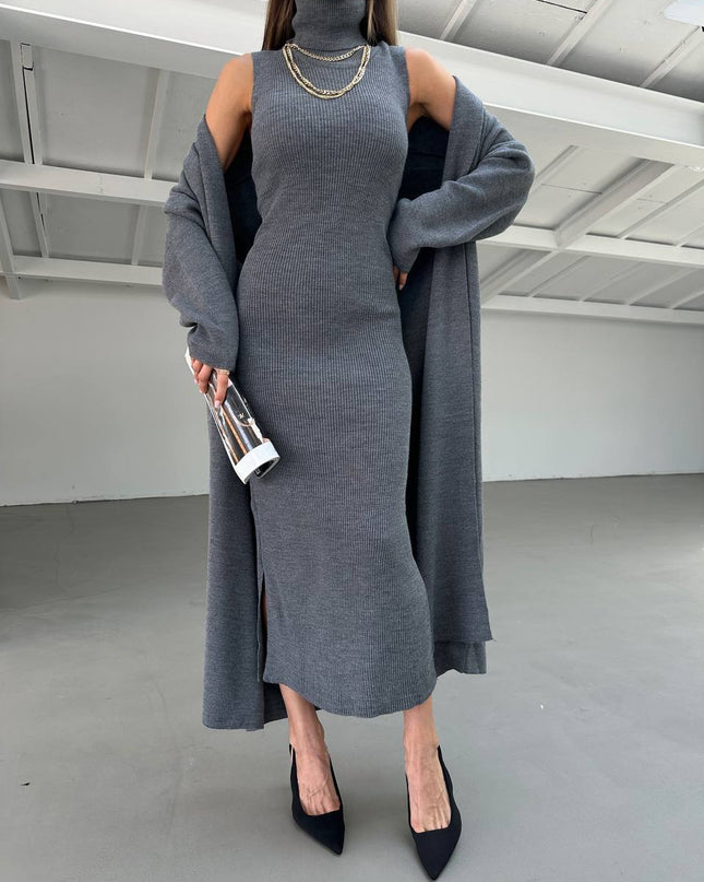 Kael Dress with long cardigan