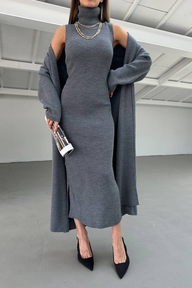 Kael Dress with long cardigan