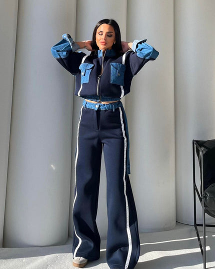 Amira Denim Tracksuit
