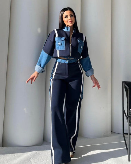 Amira Denim Tracksuit