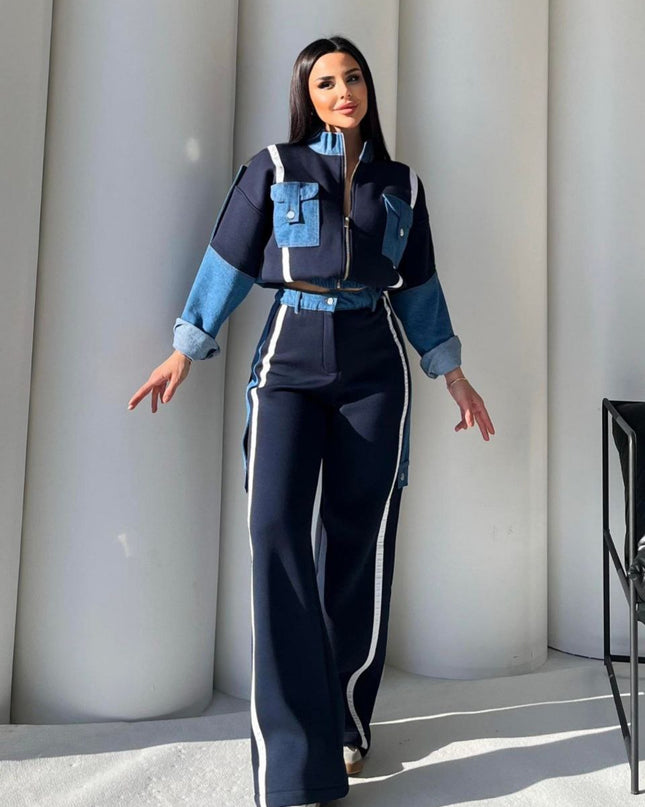 Amira Denim Tracksuit