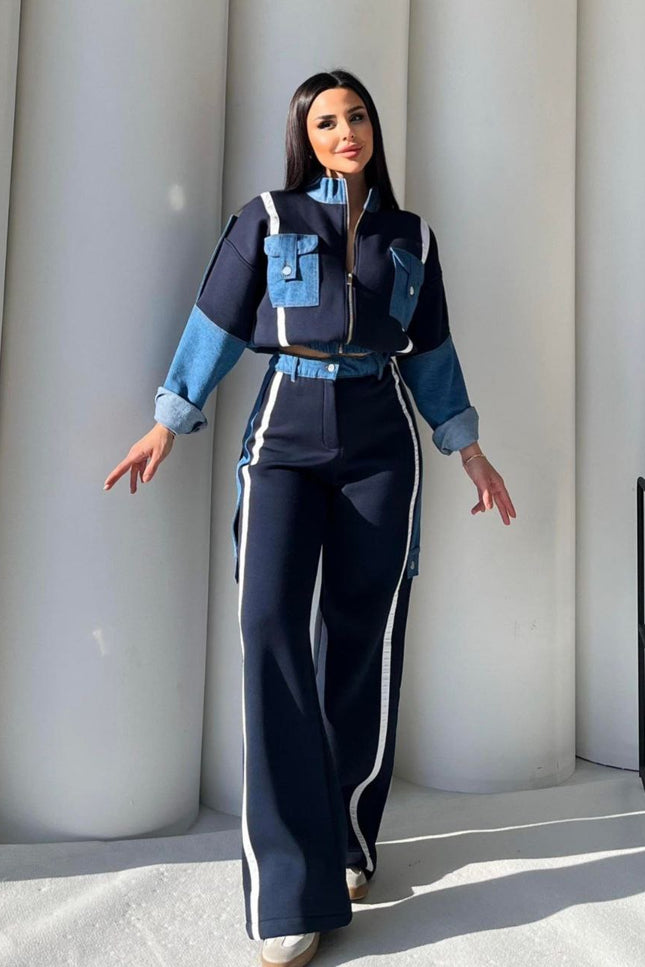 Amira Denim Tracksuit