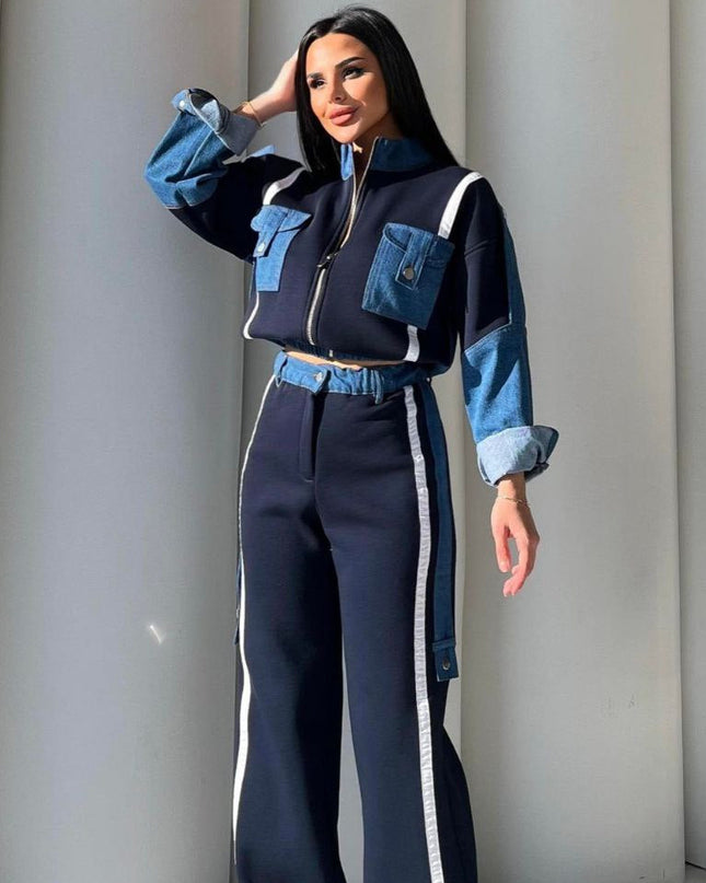 Amira Denim Tracksuit
