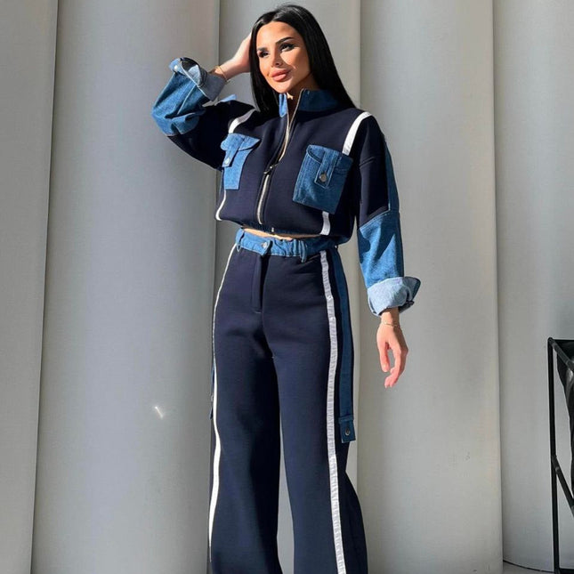 Amira Denim Tracksuit