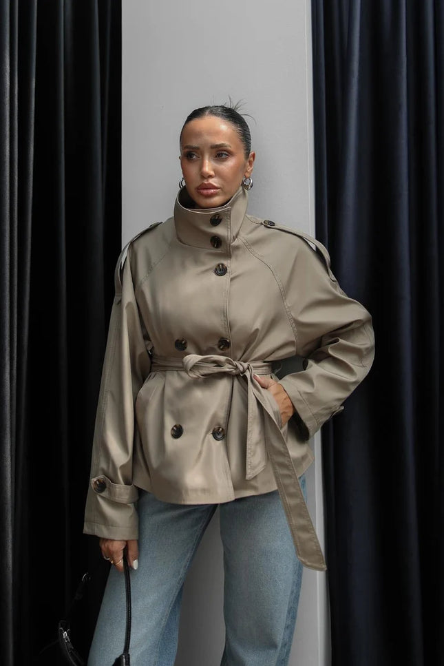 DİORA TRENCH COAT -Beige