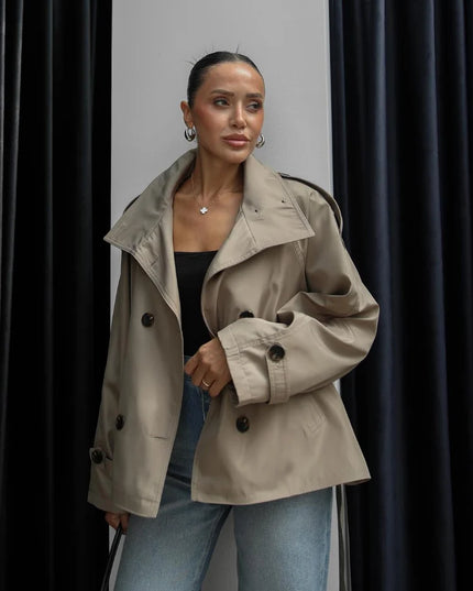 DİORA TRENCH COAT -Beige