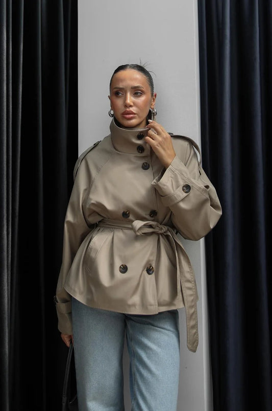 DİORA TRENCH COAT -Beige