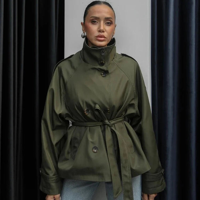 DİORA TRENCH COAT - KHAKİ