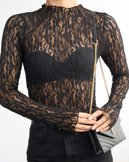 Black Dentelle Top
