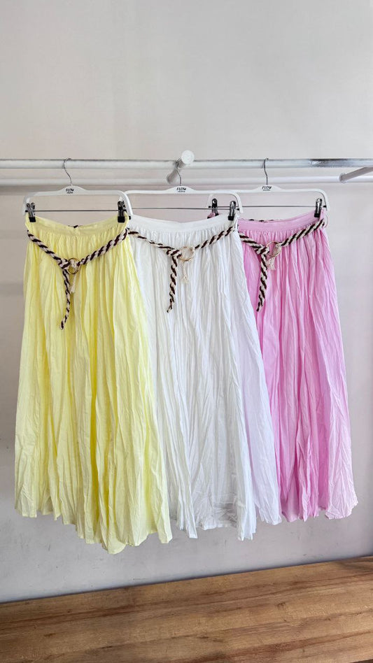 Camila Long Skirt With Belt