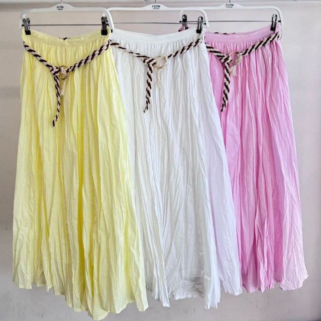 Camila Long Skirt With Belt