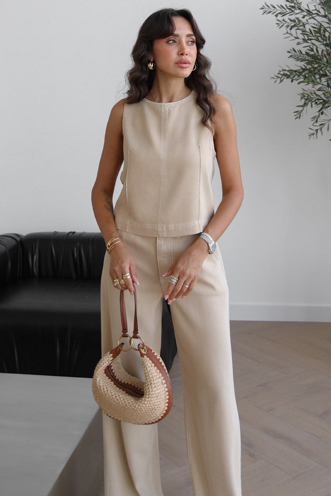 Judge Blouse Pants Denim Set