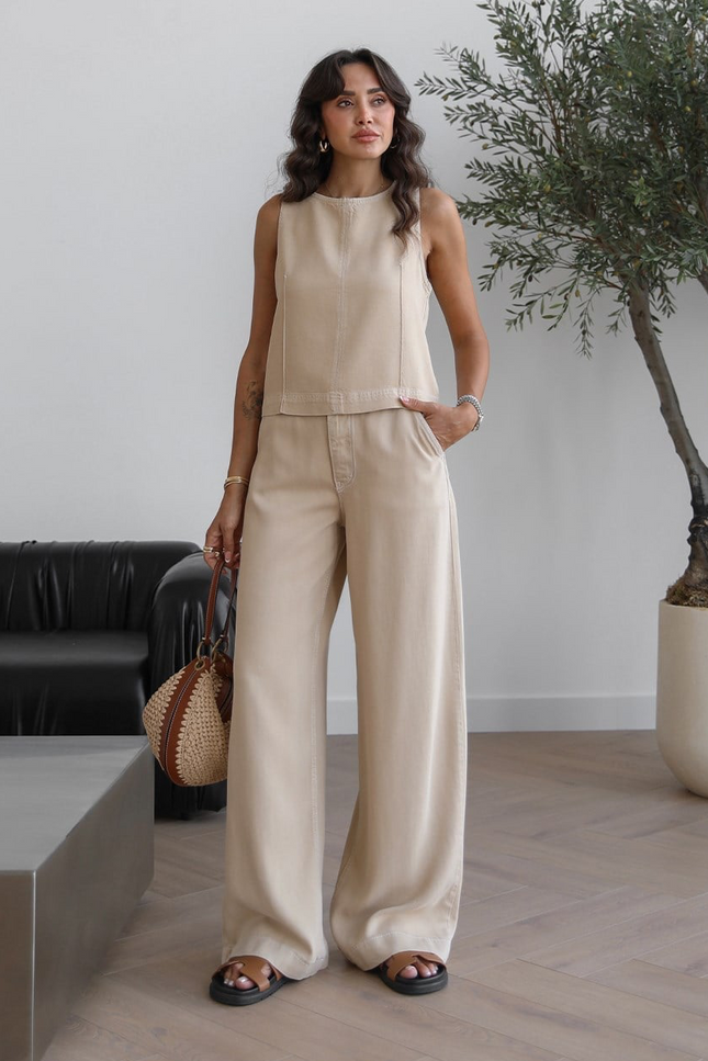 Judge Blouse Pants Denim Set