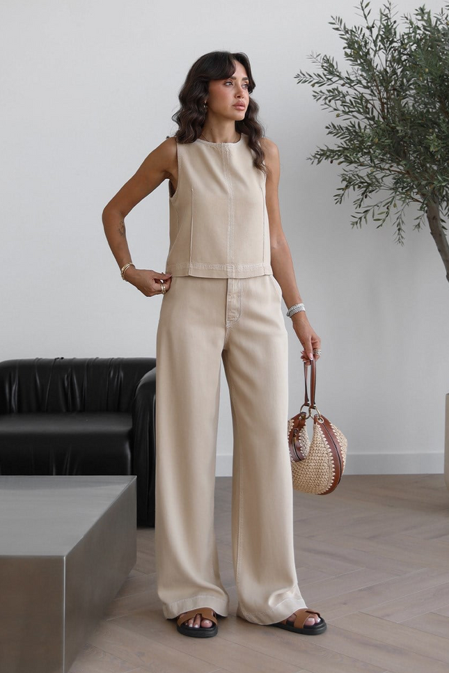Judge Blouse Pants Denim Set
