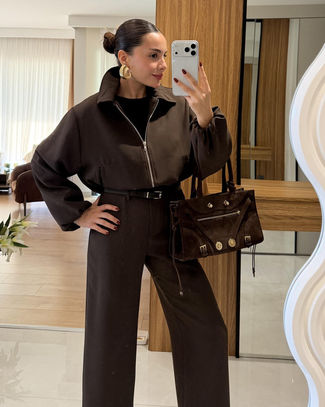 Brewa Bitter Coffee Bomber Jacket and Pants Set