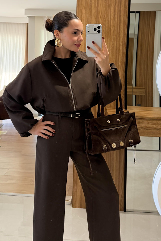 Brewa Bitter Coffee Bomber Jacket and Pants Set